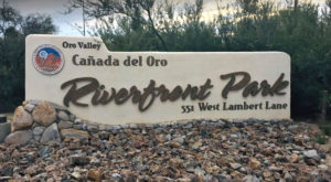Entrance to Canada Del Oro Riverfront Park in Oro Valley